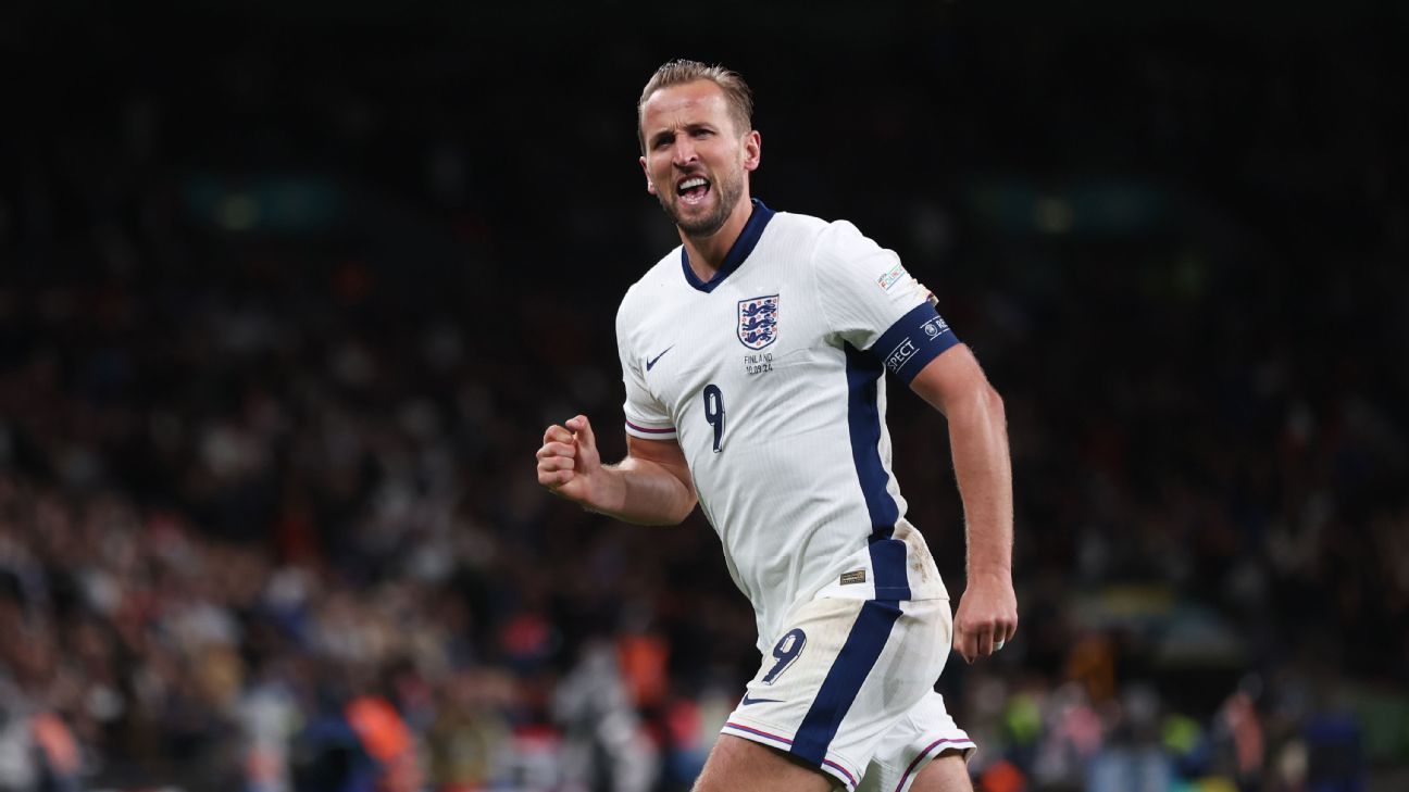 Harry Kane fête ses 100 sélections avec l’Angleterre avec un doublé contre la Finlande