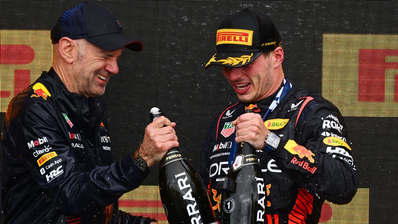 Max Verstappen celebra su victoria en el Gran Premio de Canadá.