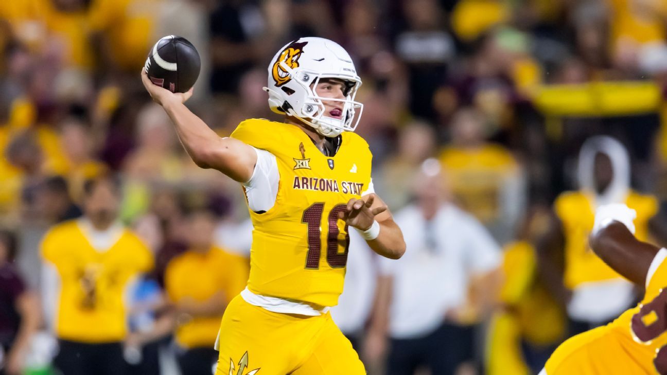 Sun Devils QB Leavitt out vs. Cincy; Sims to start