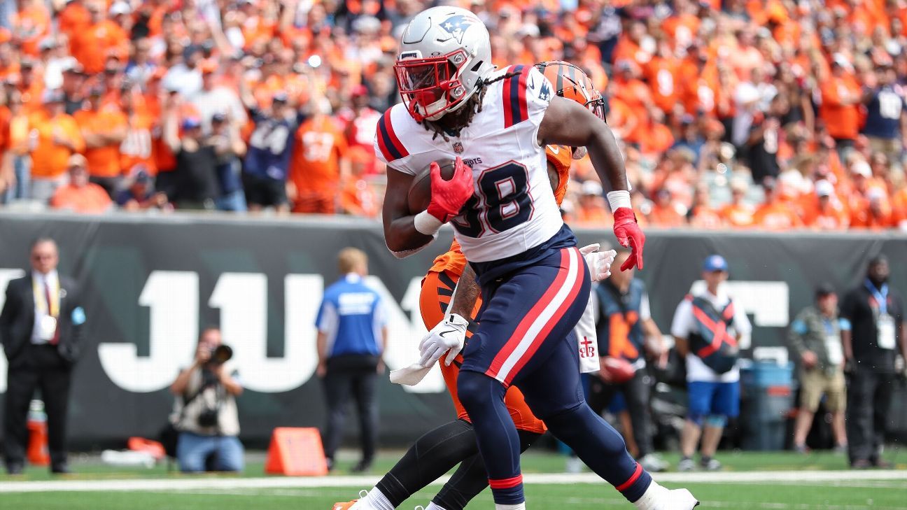 Patriots RB Rhamondre Stevenson steps up the pace in 2024