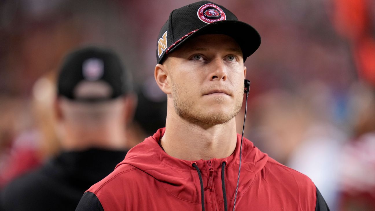 Sources – Christian McCaffrey of the 49ers on the injured list, out for the next 4 games