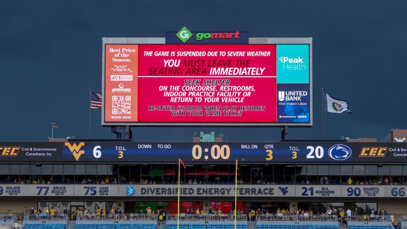 Planning, patience and PB&Js: Tales of surviving college football weather delays