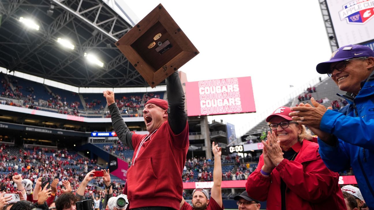 WSU hails 'Pac-12 trophy' after topping rival UW