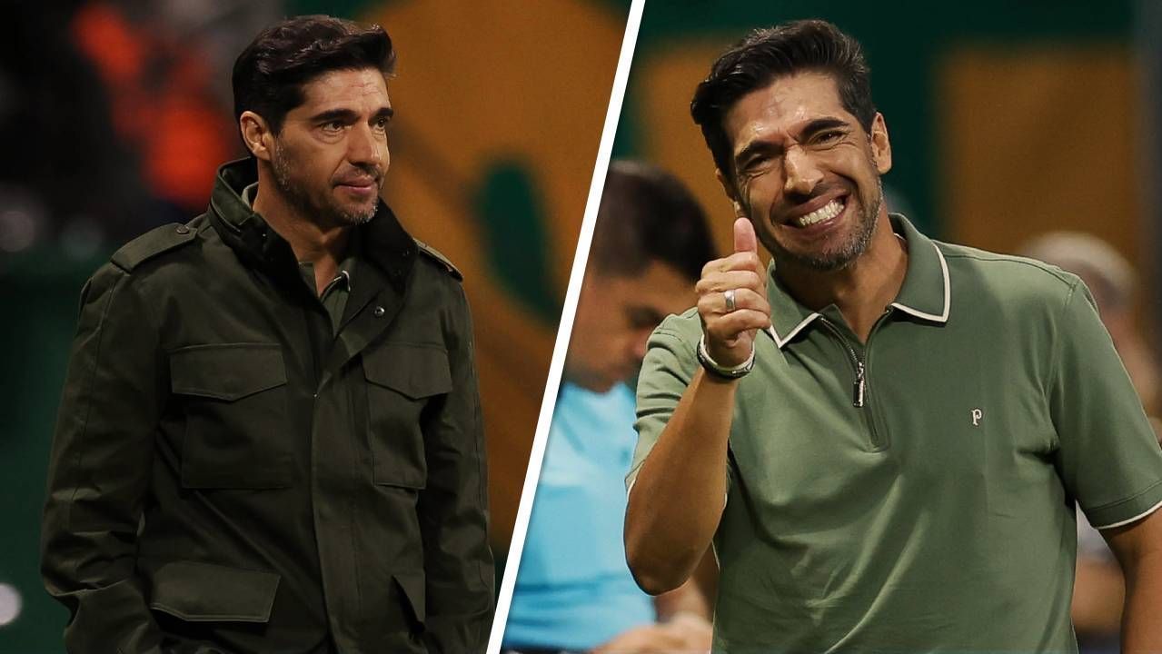 NO ESTILO! Abel Ferreira veste camisa polo e jaqueta "de grife" em jogo importante