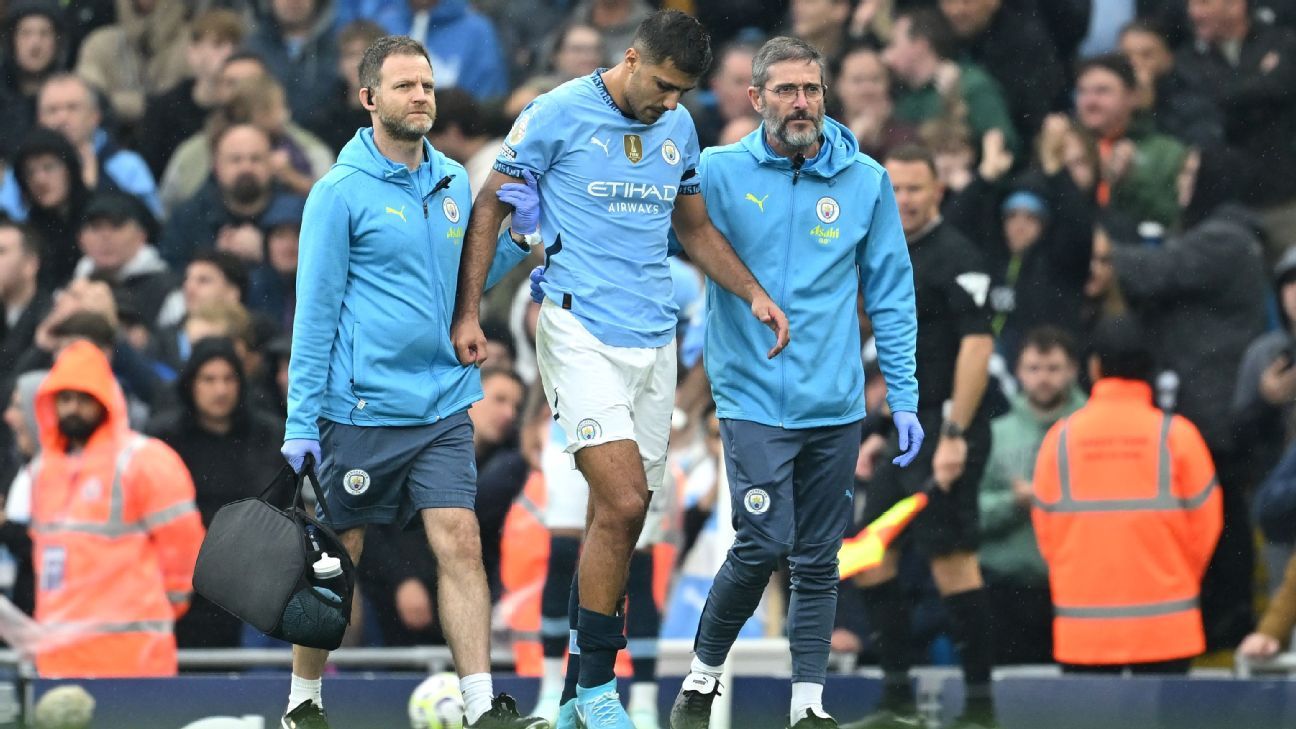 Man City’s Rodri has to leave the field against Arsenal due to injury