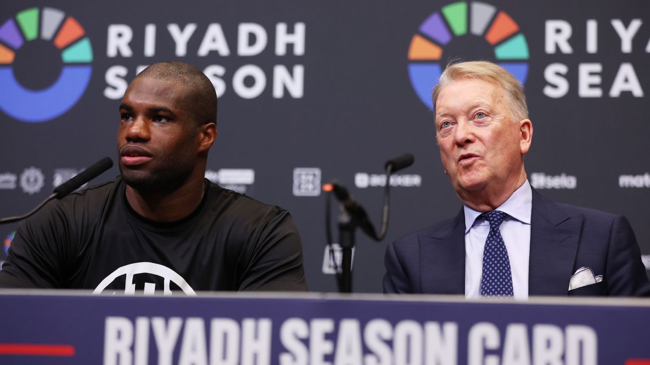 Frank Warren will not push for the fight between Tyson Fury and Daniel Dubois