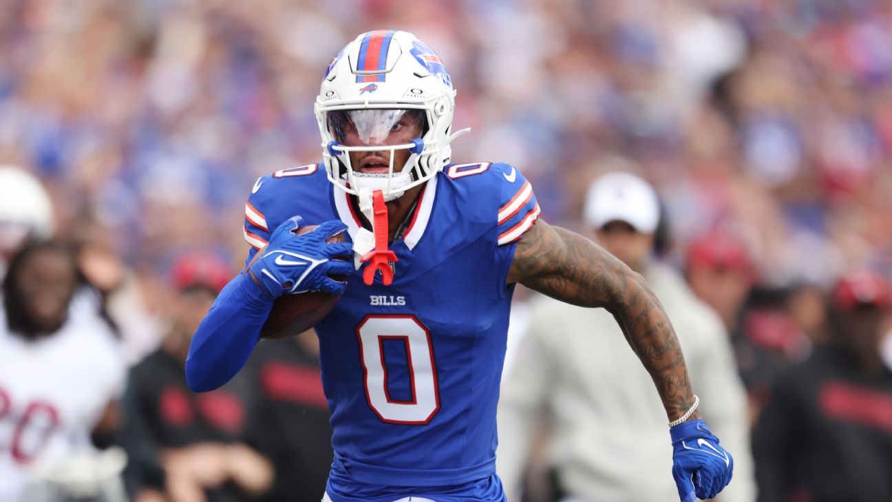 Bills rule out WR Keon Coleman vs. Colts with wrist injury - ESPN