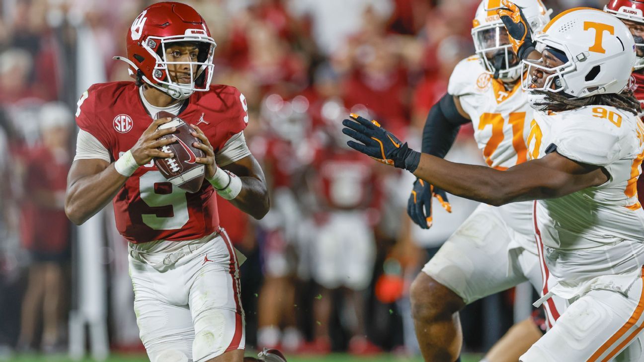Michael Hawkins Jr. to start at QB for Oklahoma at Auburn ESPN