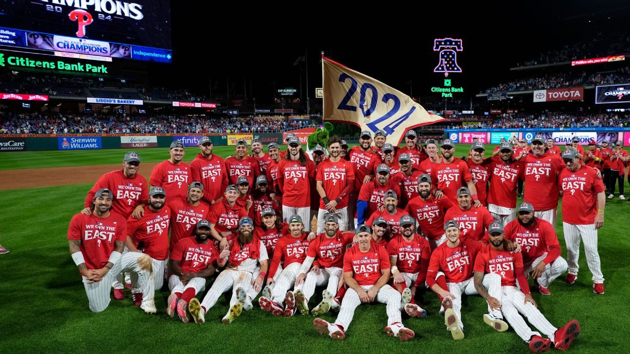 Phillies win NL East, their first division title since 2011