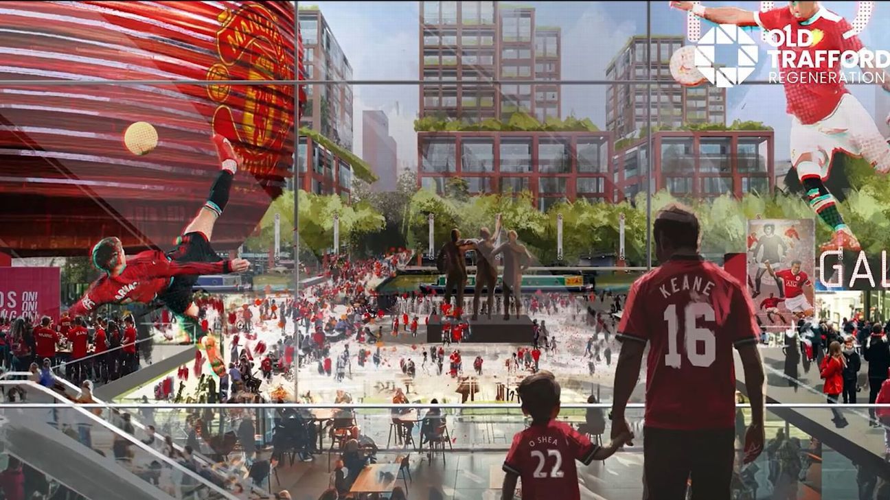 Man Utd share 1st images of stadium regen plans