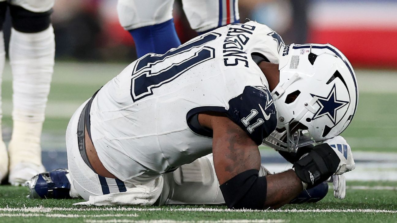 Cowboys’ Micah Parsons will undergo an MRI after injuring his ankle in the game against the Giants