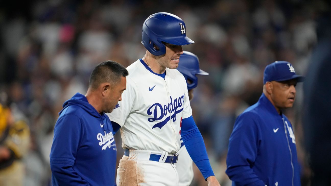 Dodgers' Freeman scratched from must-win G4