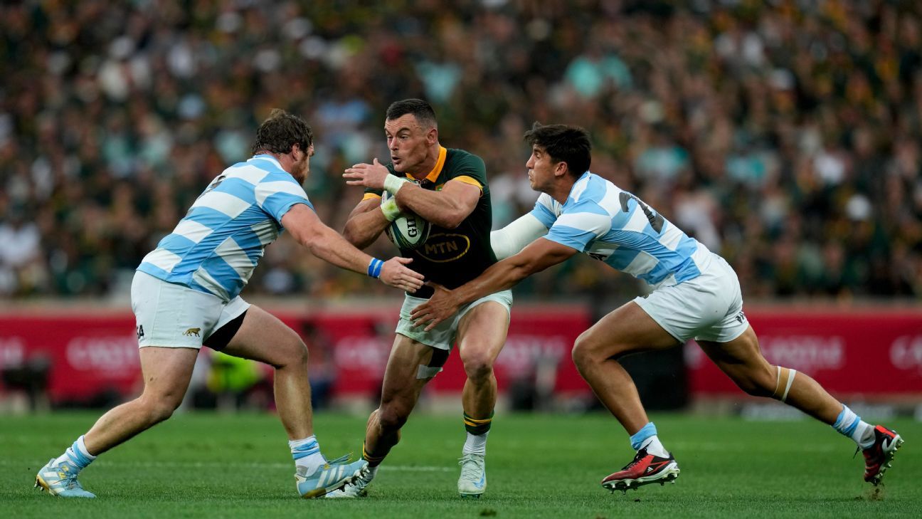 The Pumas fell to South Africa 48 to 7 in the Rugby Championship