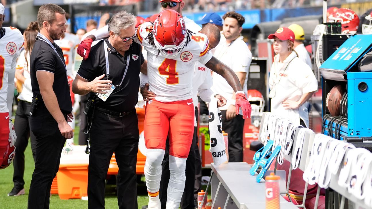 Source – Chiefs are more optimistic about the severity of WR Rice’s injury