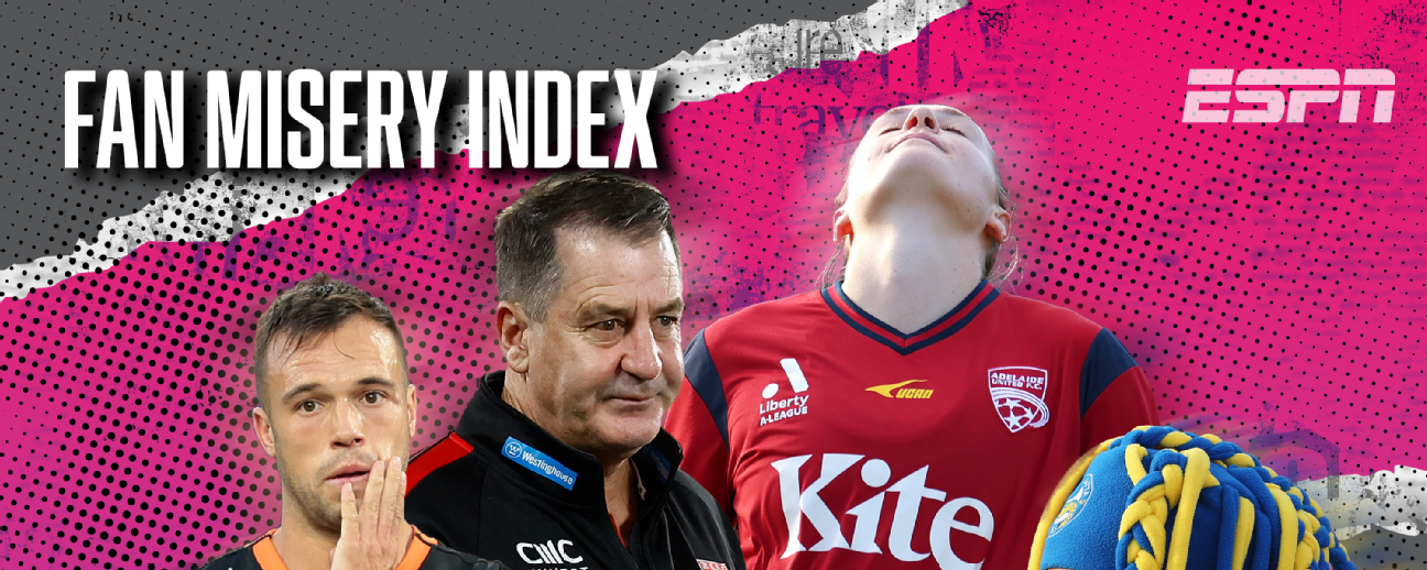 Australian Sport's Misery Index: Wests Tigers, Essendon, Illawarra Hawks and more