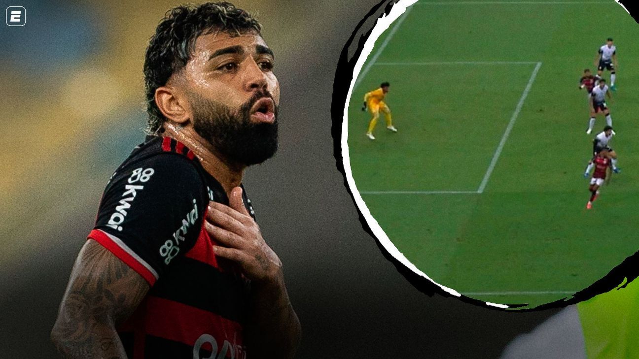 Var do jogo Flamengo x Corinthians discute marcação de ombro em impedimento de Gabigol.