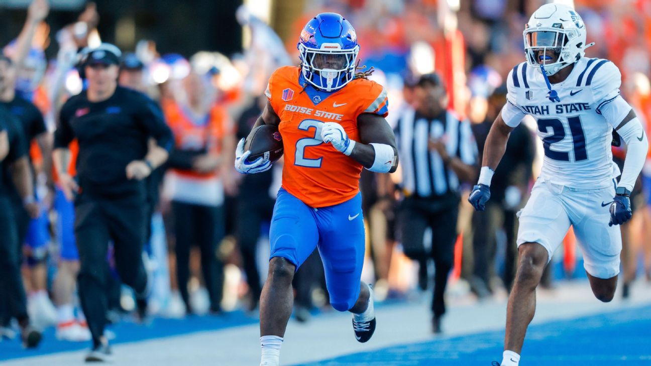 Jeanty turns 13 carries into 186 yards as Boise State rolls