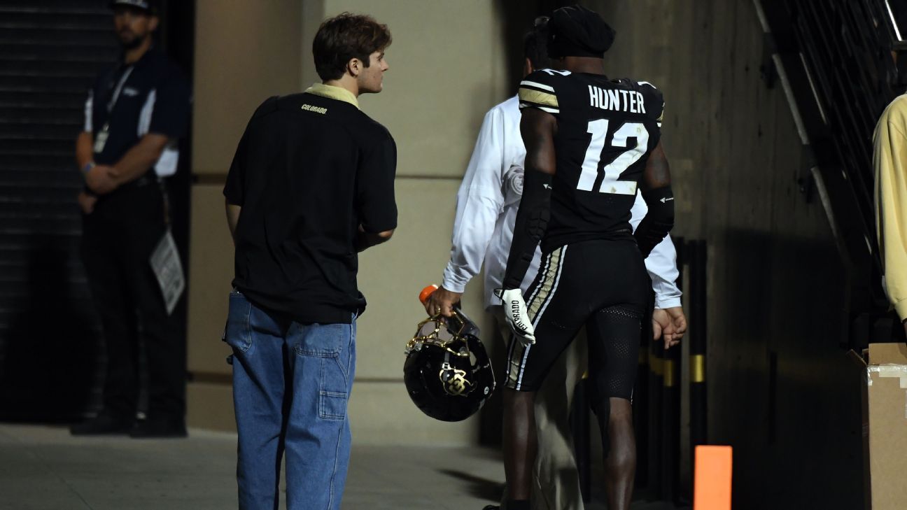 Colorado’s Travis Hunter injured his shoulder in the game against Kansas State