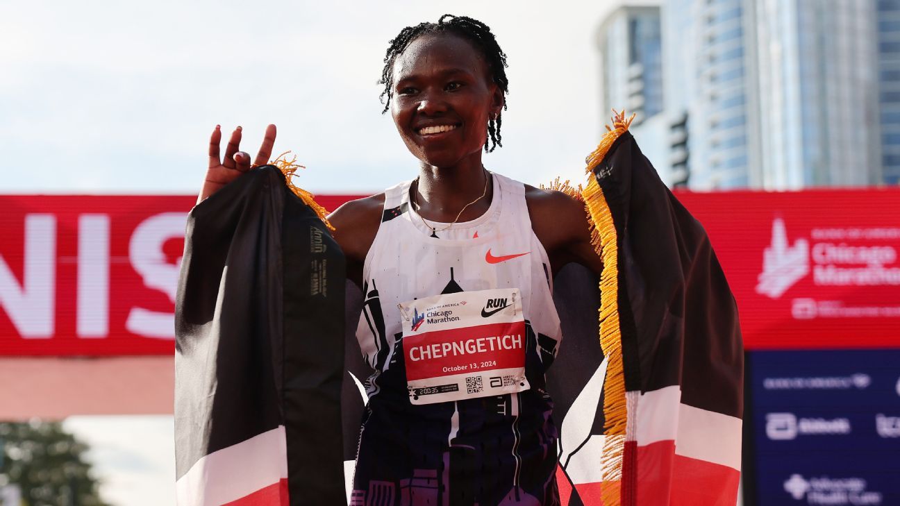 Chepngetich smashes women’s marathon record