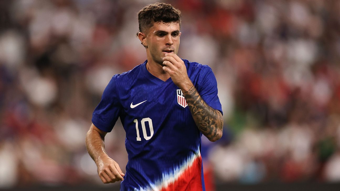 The United States will not have Pulisic and other key players against Mexico