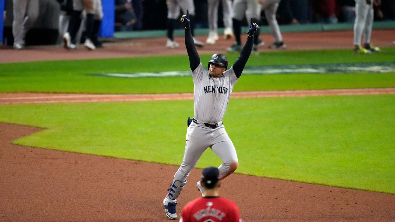 Yankees work extra innings to secure ALCS in 5