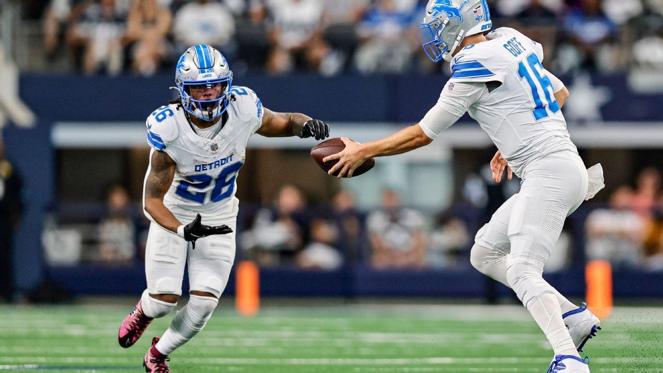 Lions' Jahmyr Gibbs, Amon-Ra St. Brown score exciting TDs vs. Vikings - ESPN