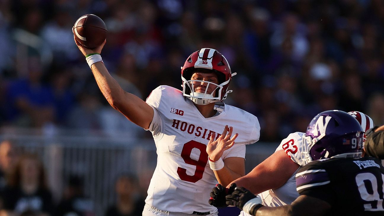 Indiana QB Rourke to start vs. Michigan State