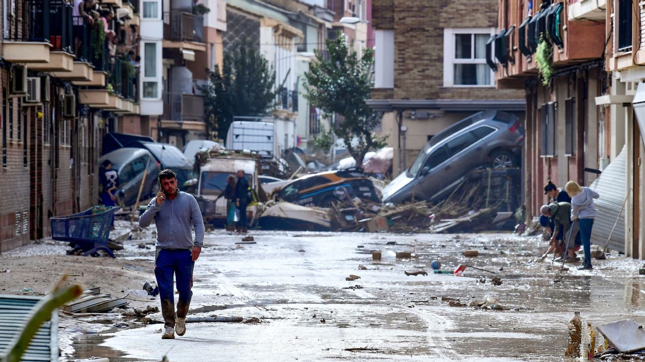 Valencia's cup game postponed after fatal floods