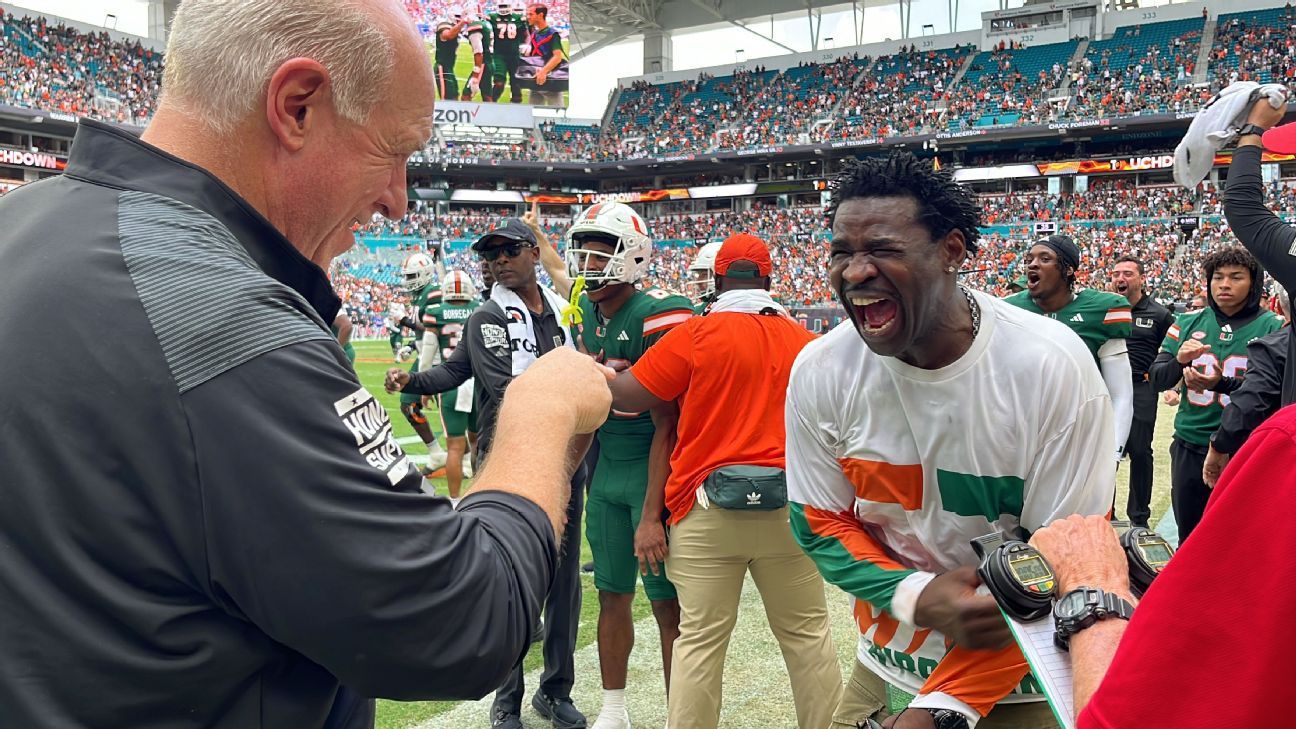 'You can only hope to contain Mike': On the sideline for a Miami football game with Michael Irvin