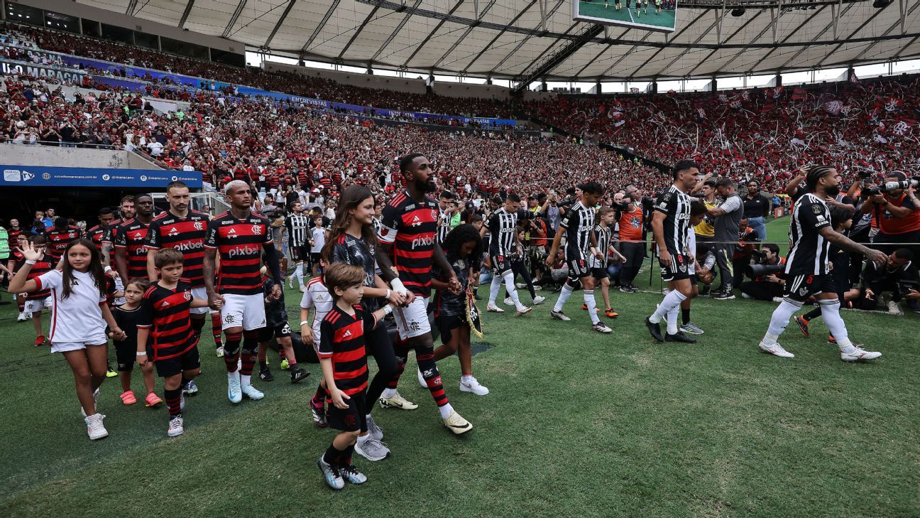 Definidas escalações de Atlético-MG e Flamengo para final da Copa do Brasil.