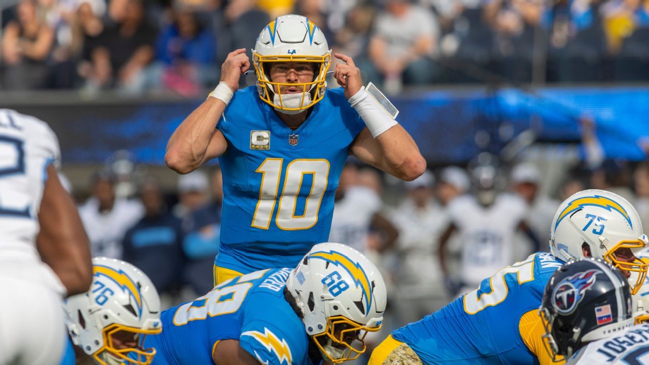 Fantasy football free agent pickups Week 11 Justin Herbert to the