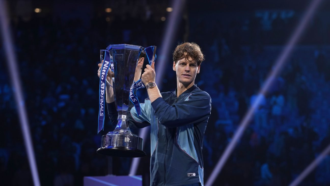 No. 1 Sinner adds ATP Finals to title haul in ’24