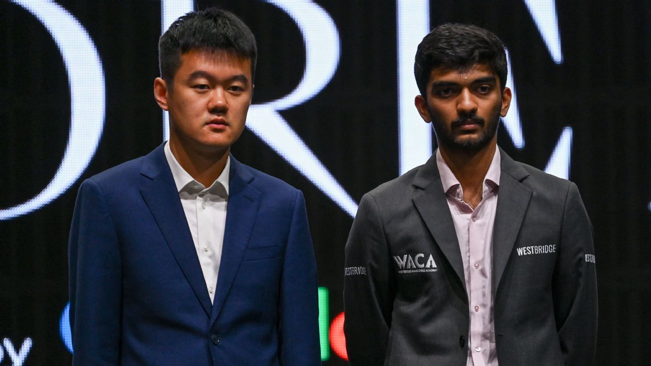 LIVE: Gukesh vs Ding Liren, match 1