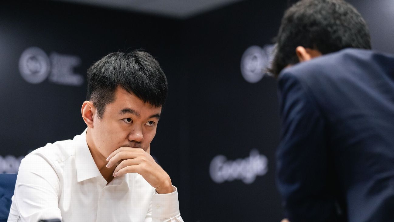 Ding's big 2024 problem sees him miss advantage against Gukesh in game 5