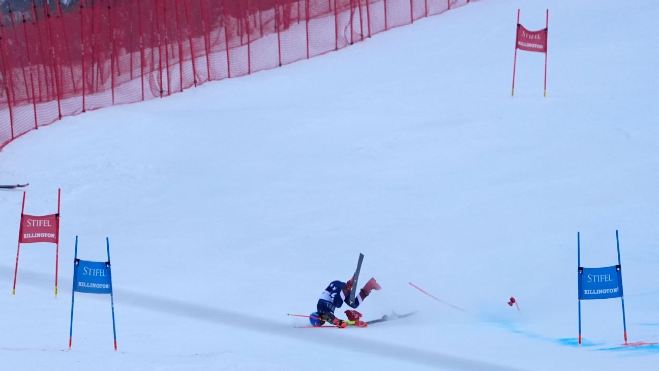 Shiffrin in evaluation after tumbling in big crash