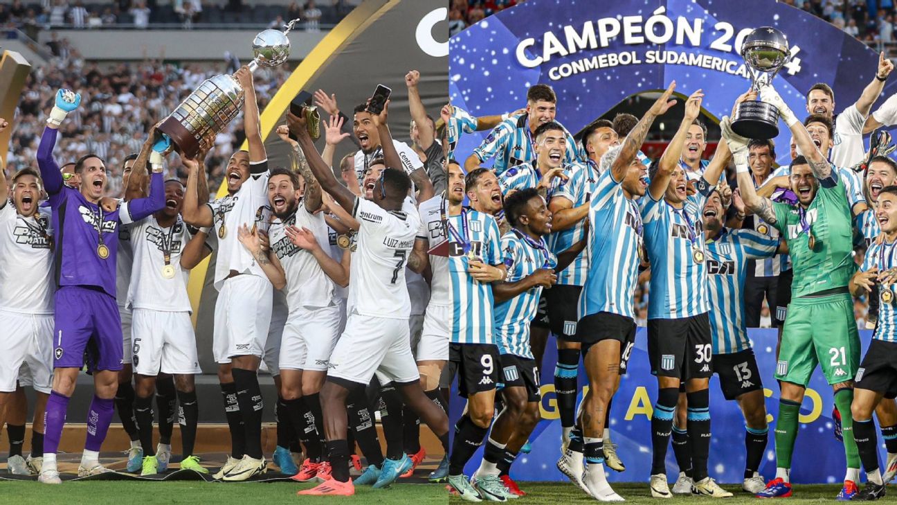 Racing enfrentará a Botafogo en la CONMEBOL Recopa Sudamericana 2025 ESPN