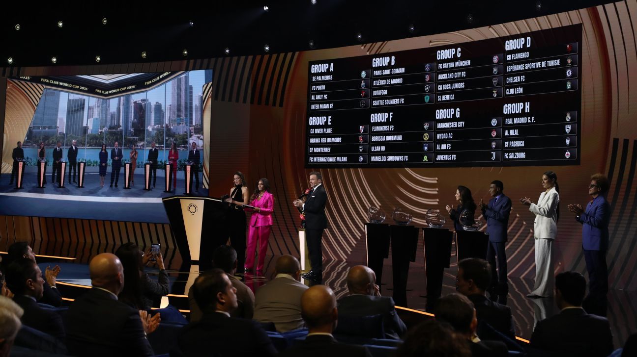 Tras el sorteo, así quedaron los grupos del Mundial de Clubes 2025 ESPN