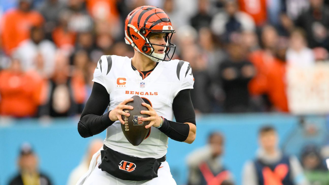 Bengals' Joe Burrow hits Chase Brown with TD pass vs. Titans - ESPN