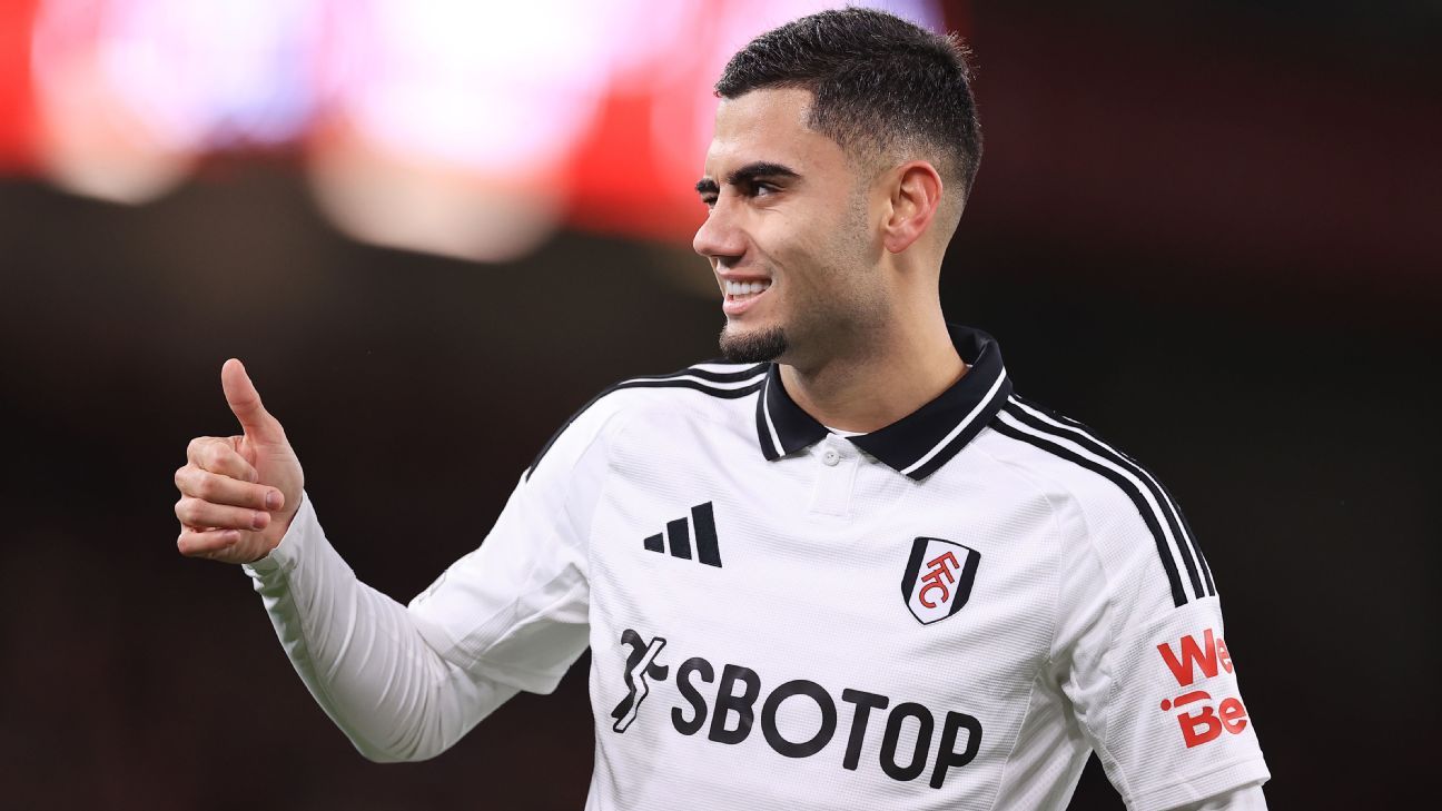 SERÁ QUE VEM? Palmeiras de olho em Andreas Pereira após última partida do Fulham.