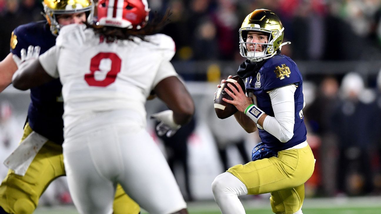 Notre Dame tops Indiana to kick off new CFP era