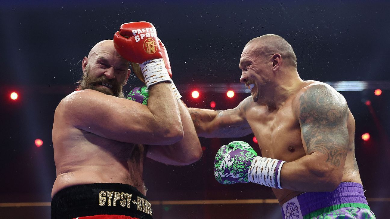 Round-by-round: Usyk defeats Fury again, retains heavyweight titles