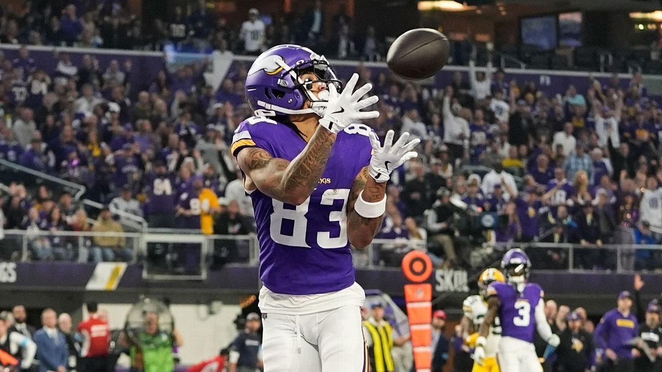 Sources: Vikes optimistic WR Nailor OK for MNF