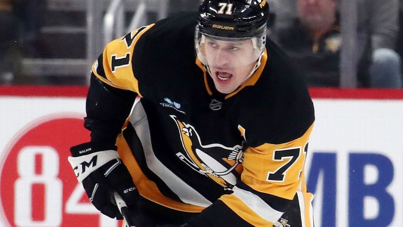 Malkin's streak of 209 consecutive games ends