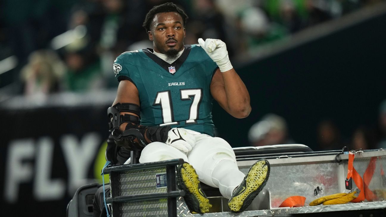 Source - Eagles LB Nakobe Dean (knee) likely out for playoffs - ESPN