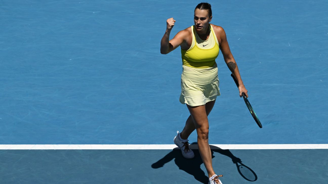 Top-ranked Sabalenka advances to fourth round