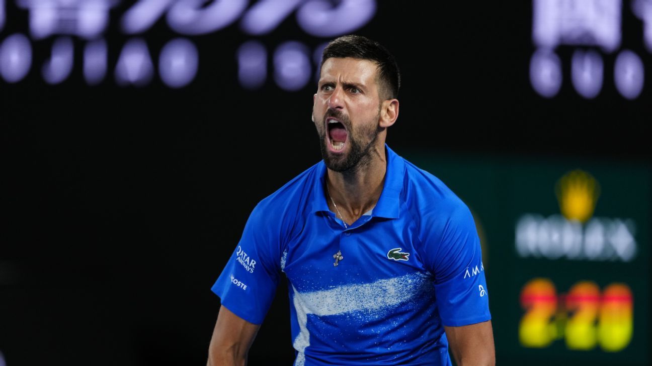 Djokovic advances despite trouble with body, fan