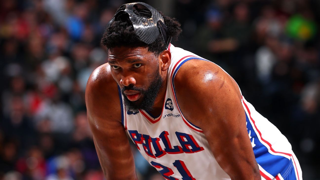 Embiid to miss road trip as knee swelling returns