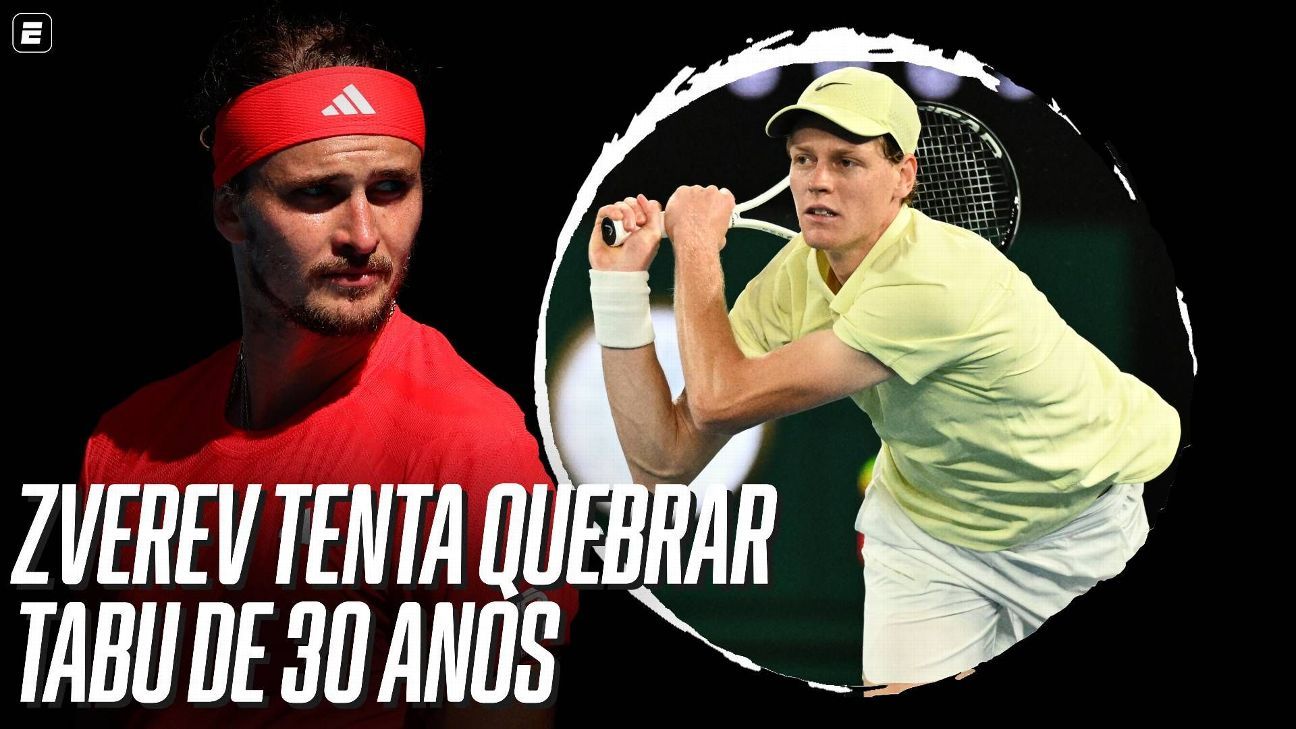 Zverev tenta quebrar escrita de 30 anos na final do Australian Open contra Sinner
 #ÚltimasNotícias #Brasil