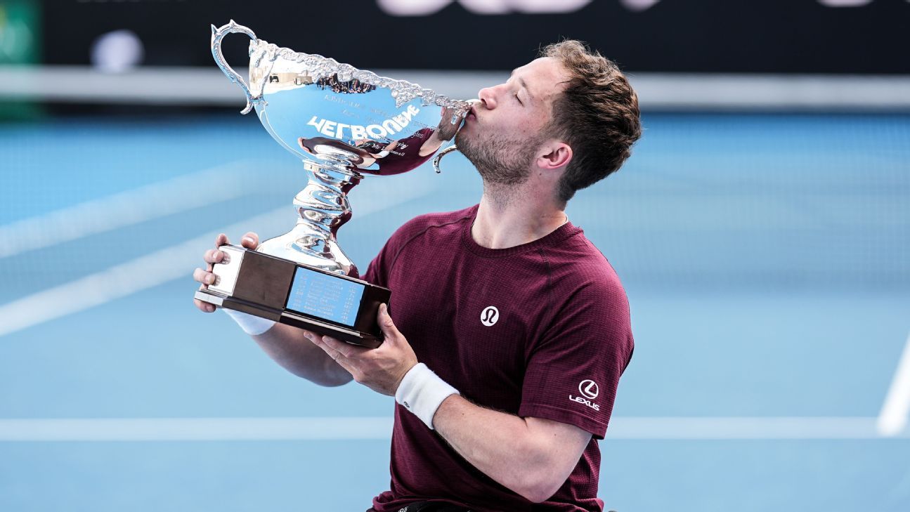 Australian Open: Alfie Hewett wins 10th wheelchair Grand Slam title