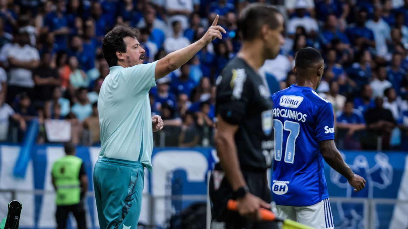 Incomodado com xingamentos, Diniz responde torcida do Cruzeiro após empate.